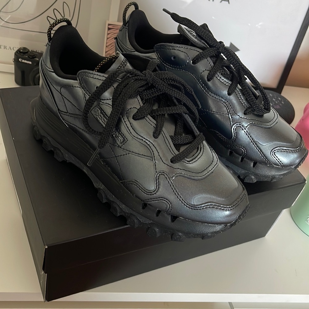 Black Cardi B x Reebok sneakers with box